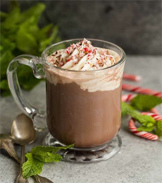 imagen café mocha con menta